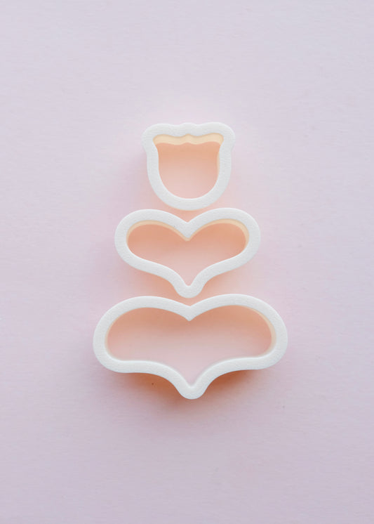 3 pc Flower Shape Clay Cutter S.H.