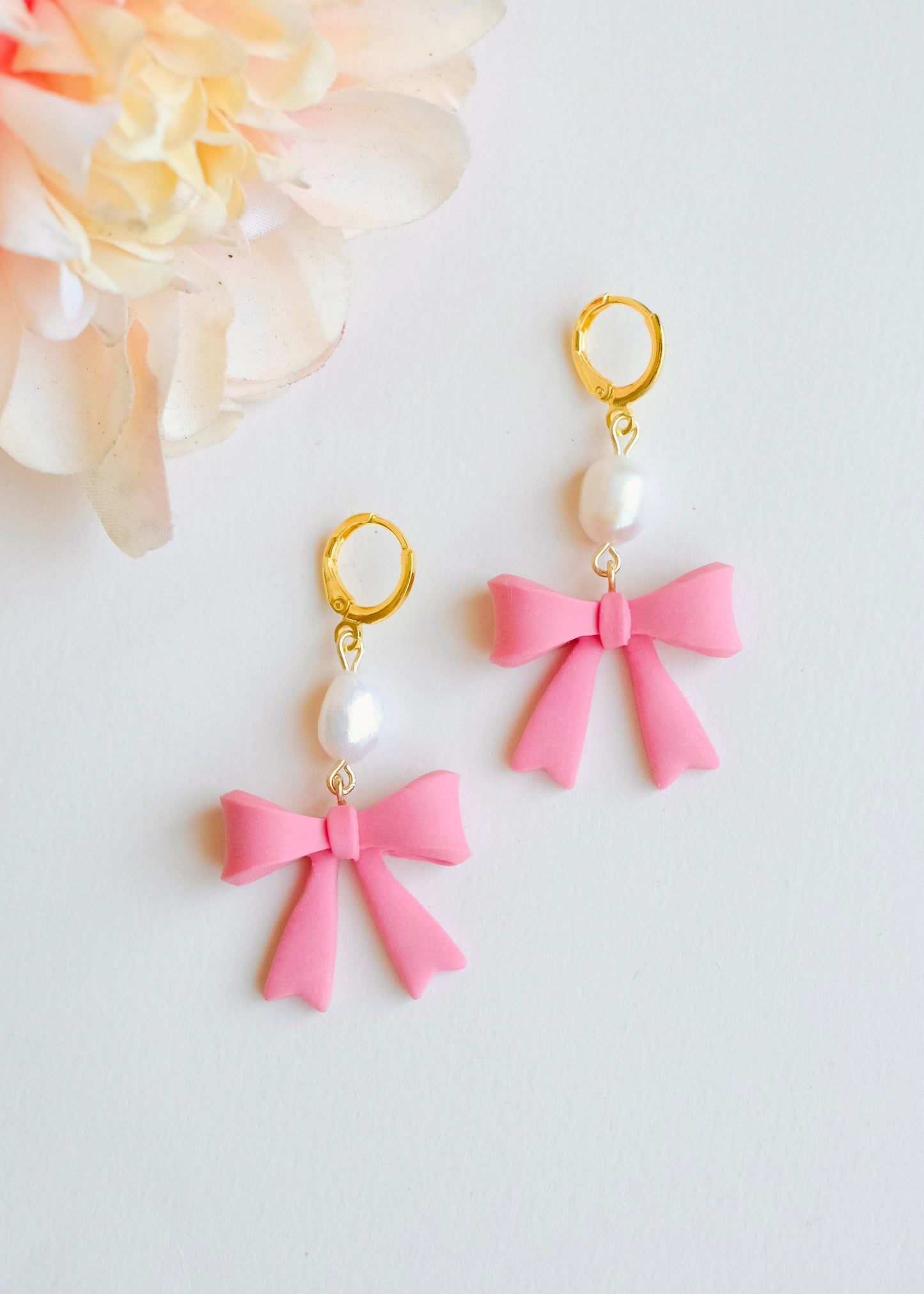 Freshwater Pearl Bow Earrings