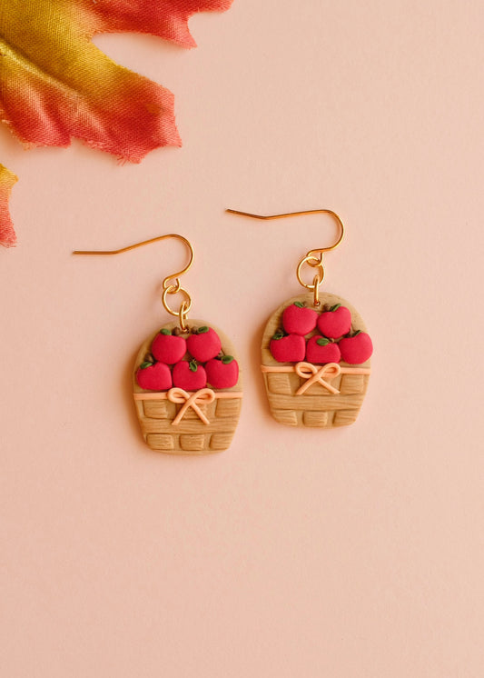 Apple Basket Earrings