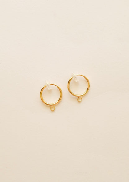 Gold-Plated Hoop Clip-ons Upgrade