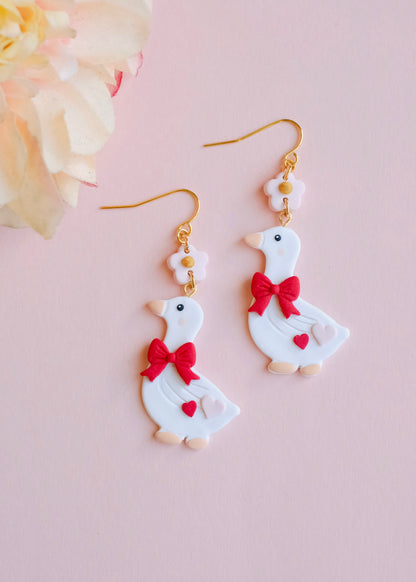 Blushing Goose Earrings