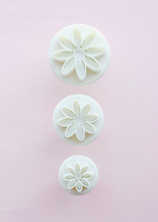 3 pc Flower Clay Cutters S.H.