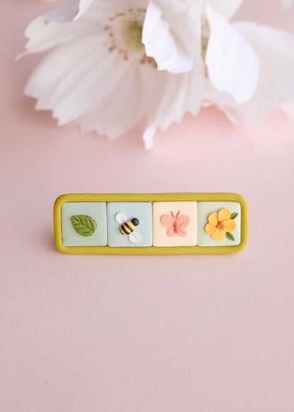 Spring Patchwork Hair Clip ⋆LOW STOCK⋆