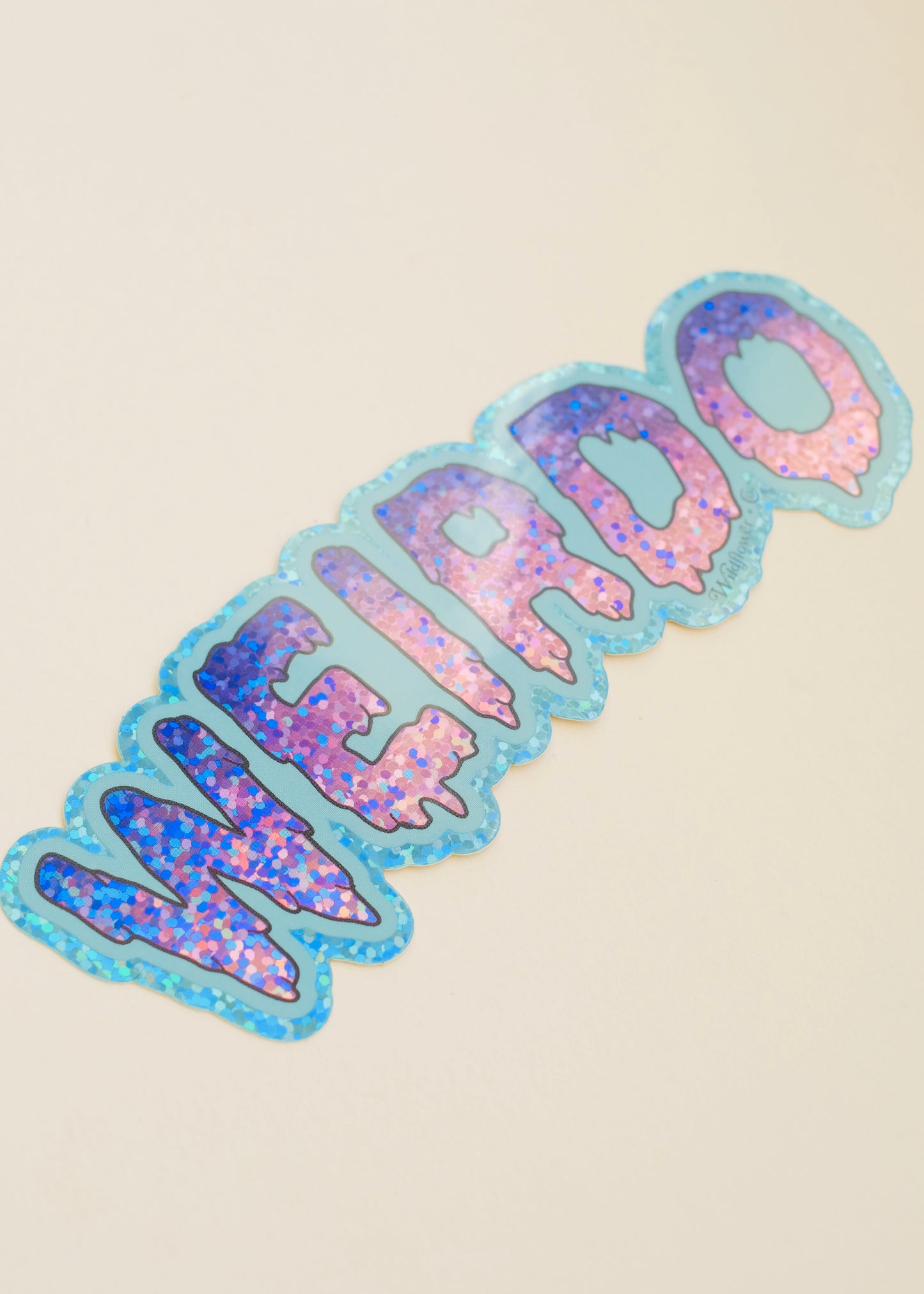 Weirdo Glitter Sticker