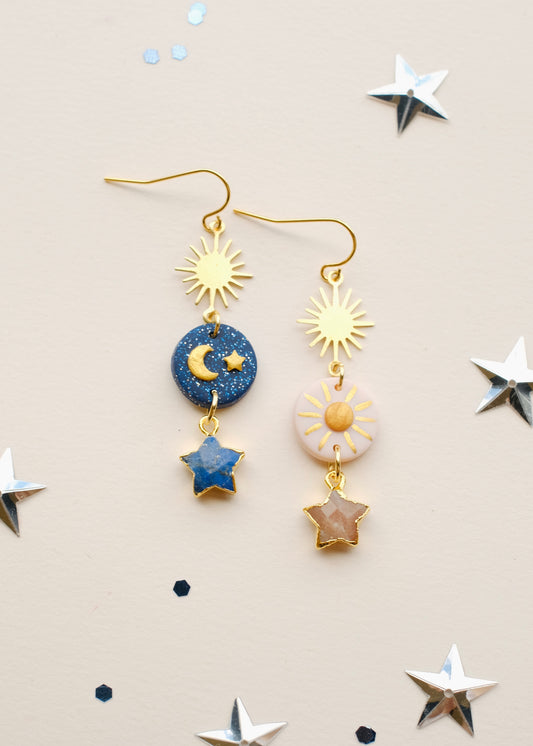 Starry Day & Night Earrings