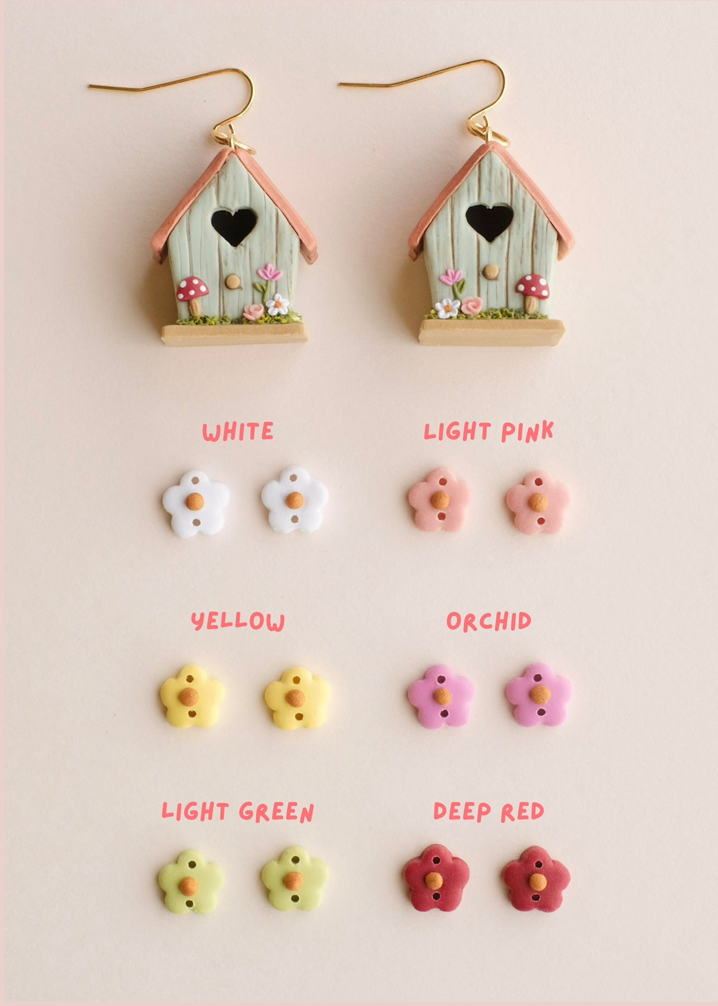 Birdhouse Earrings