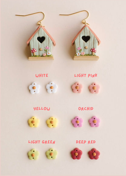 Birdhouse Earrings