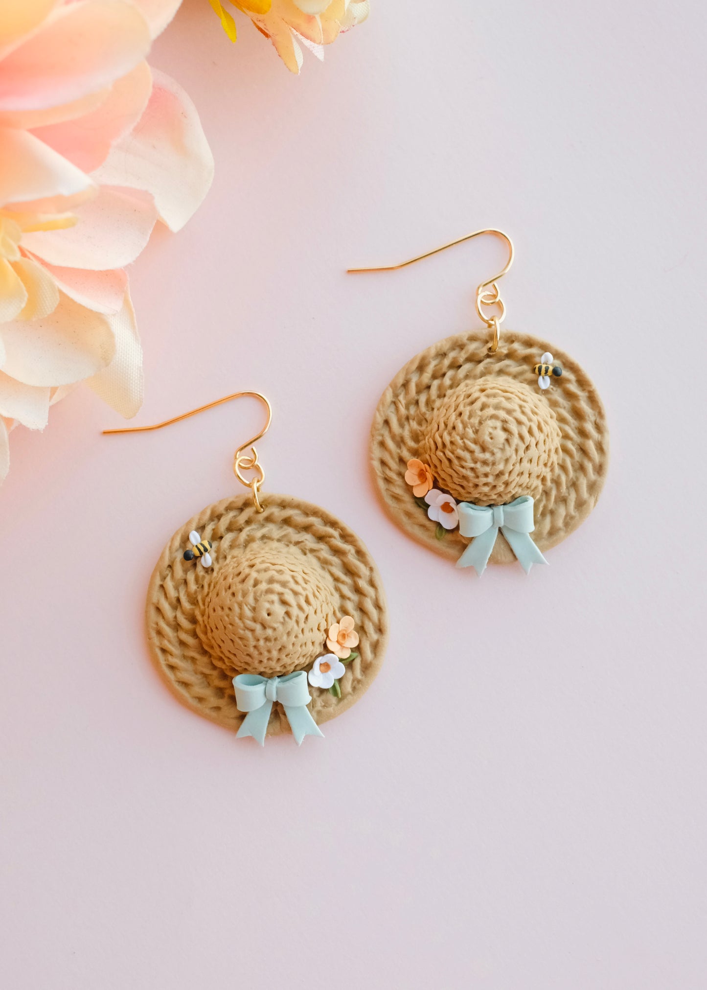 Garden Sun Hat Earrings