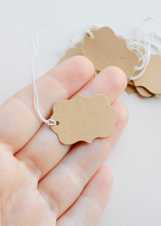 Small Kraft Gift Tags S.H.