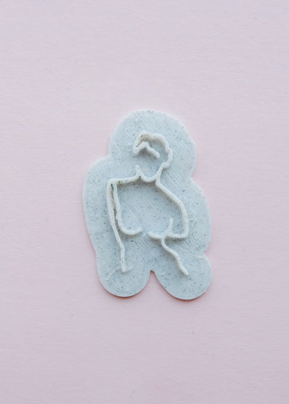 Roman Statue Clay Stamp S.H.