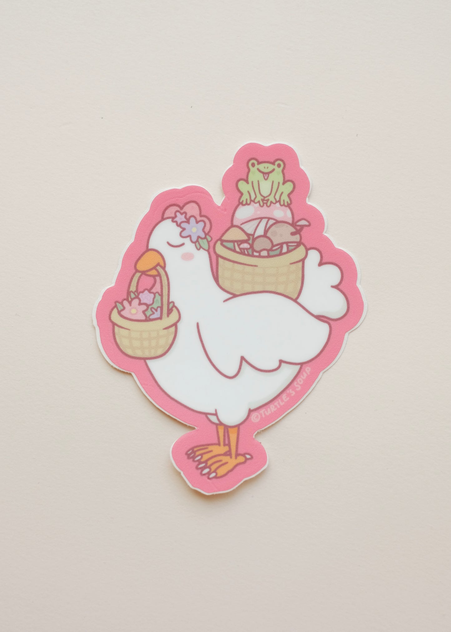 Cottagecore Chicken Sticker ⋆LOW STOCK⋆