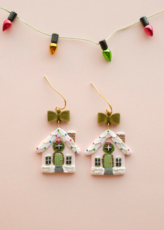 Christmas Cottage Earrings