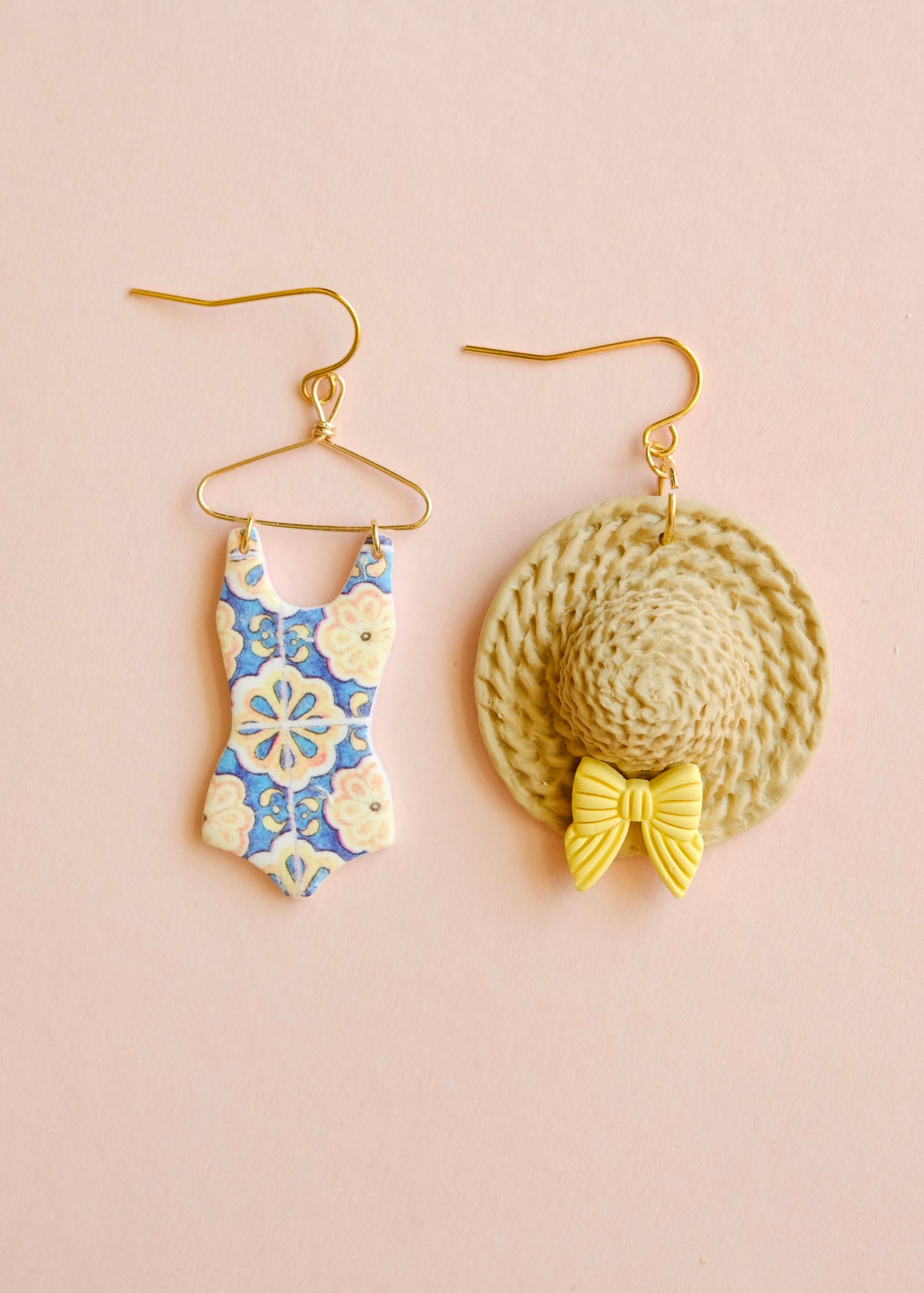 Swimsuit & Sun Hat Earrings