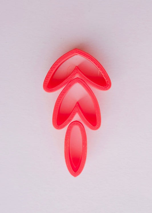 3 pc Leaf Shape Clay Cutter S.H.