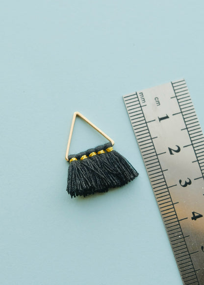 Black Brass Triangle Tassels S.H.