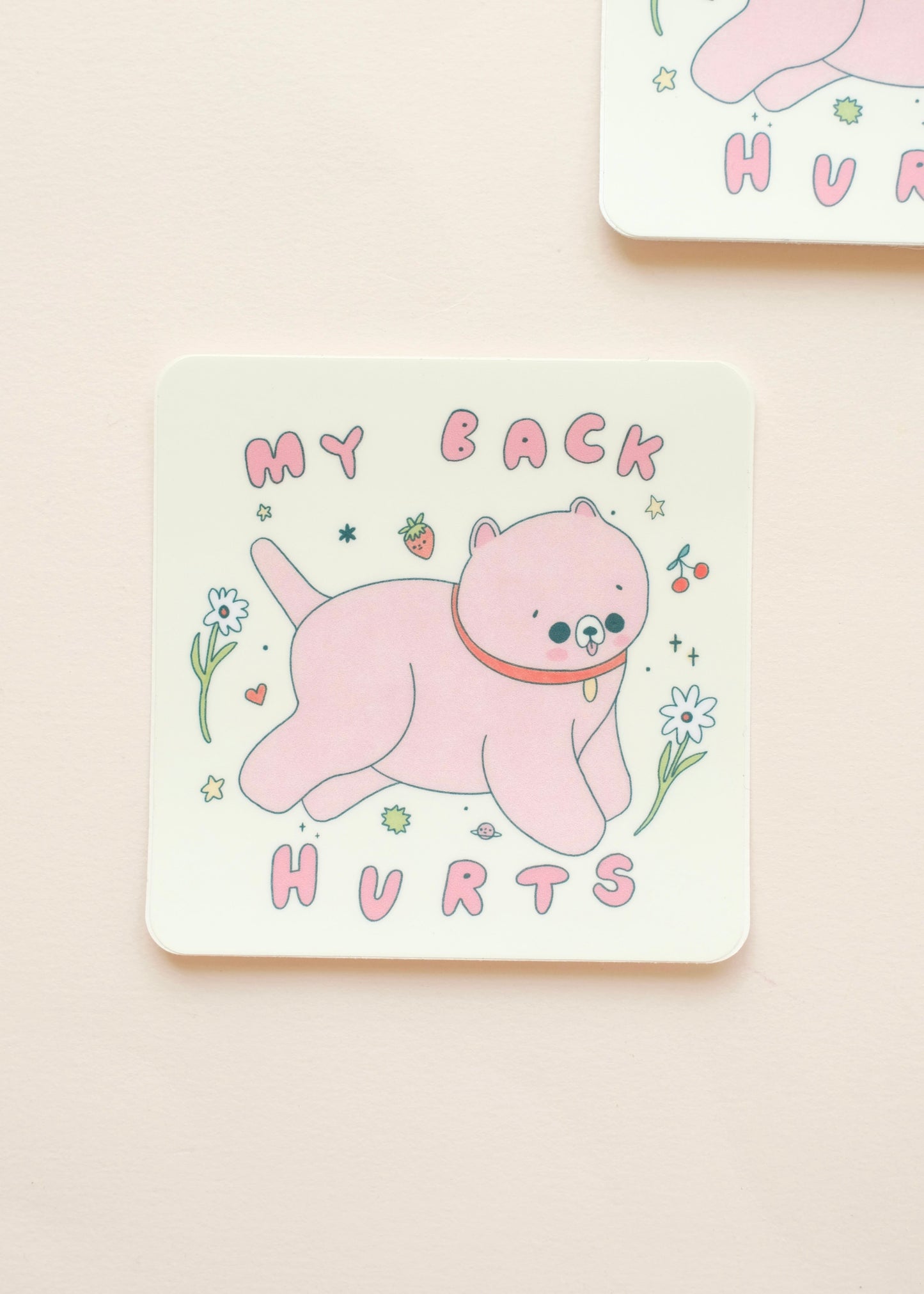 My Back Hurts Sticker