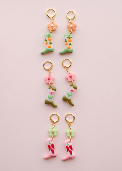 SAMPLE Garden Boot Earrings
