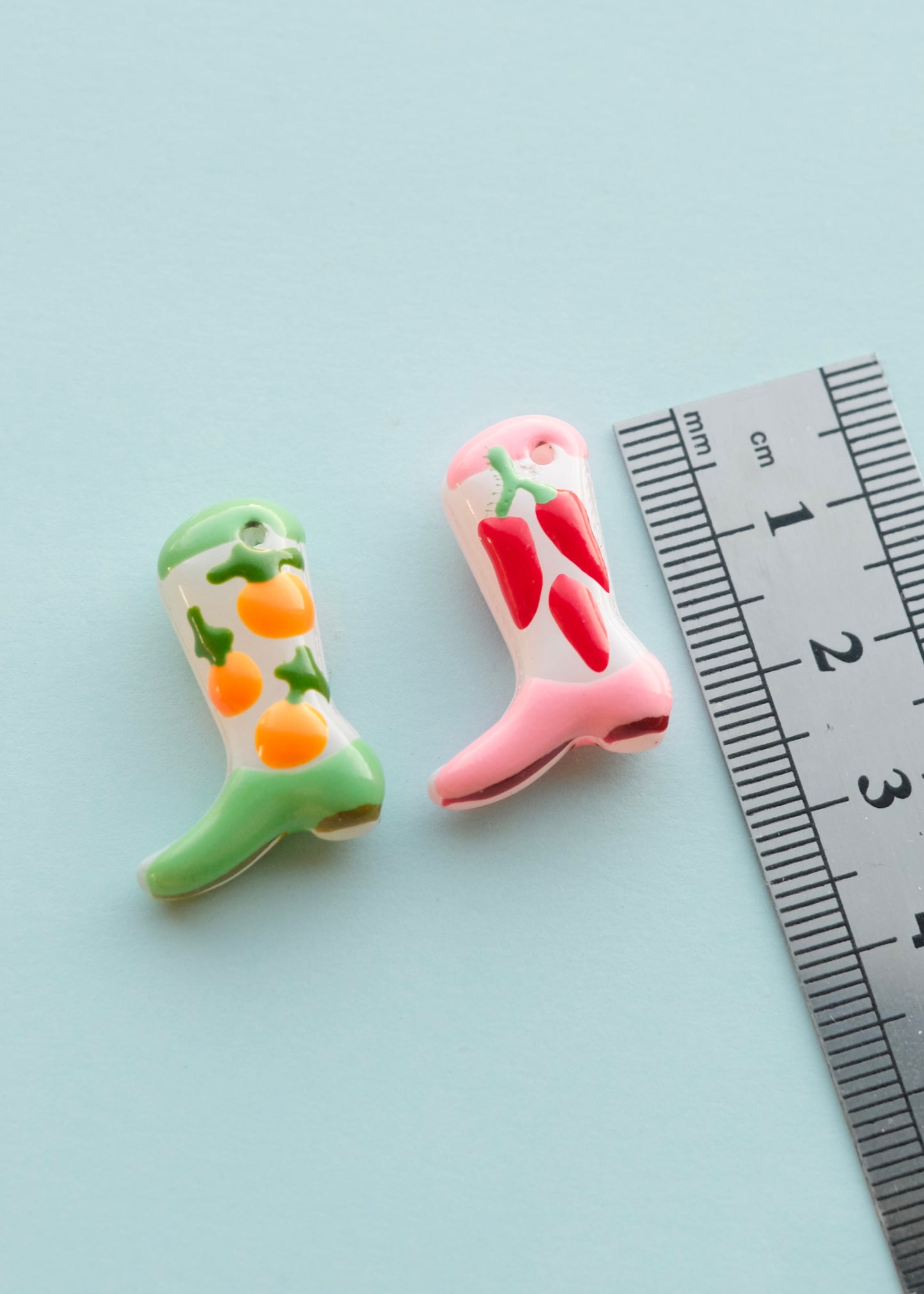 Boot Glass Bead Charms S.H.