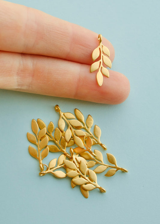 Hanging Leaf Pendant Charms S.H.