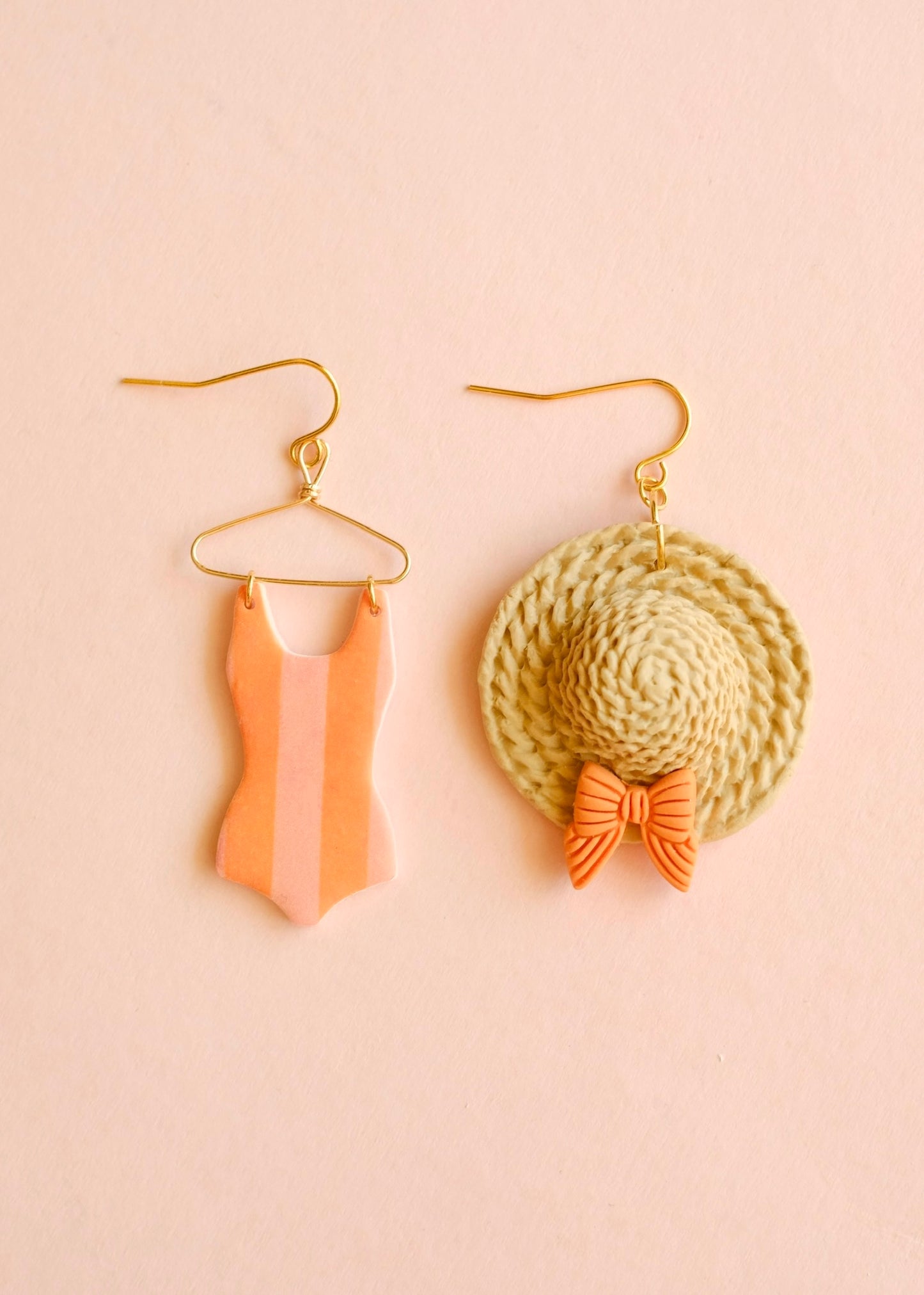 Swimsuit & Sun Hat Earrings