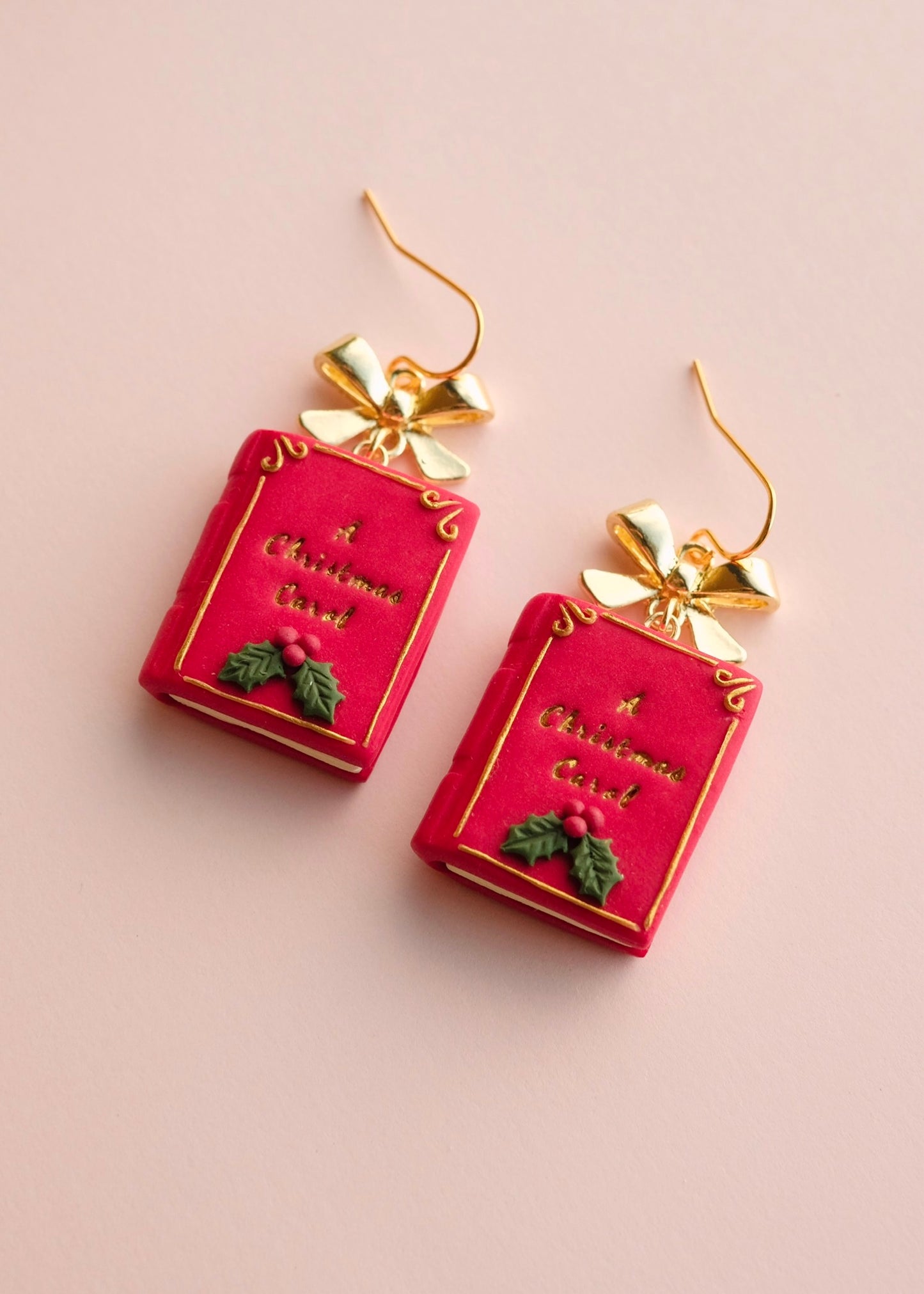 A Christmas Carol Book Earrings