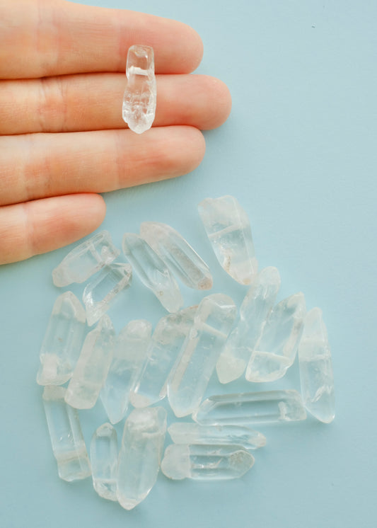 Clear Quartz Crystal Beads S.H.