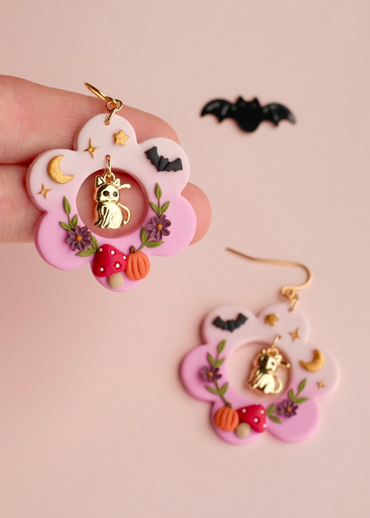 Whimsical Cat Earrings