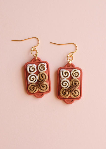Cinnamon Roll Earrings