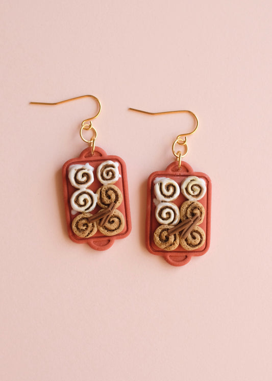 Cinnamon Roll Earrings