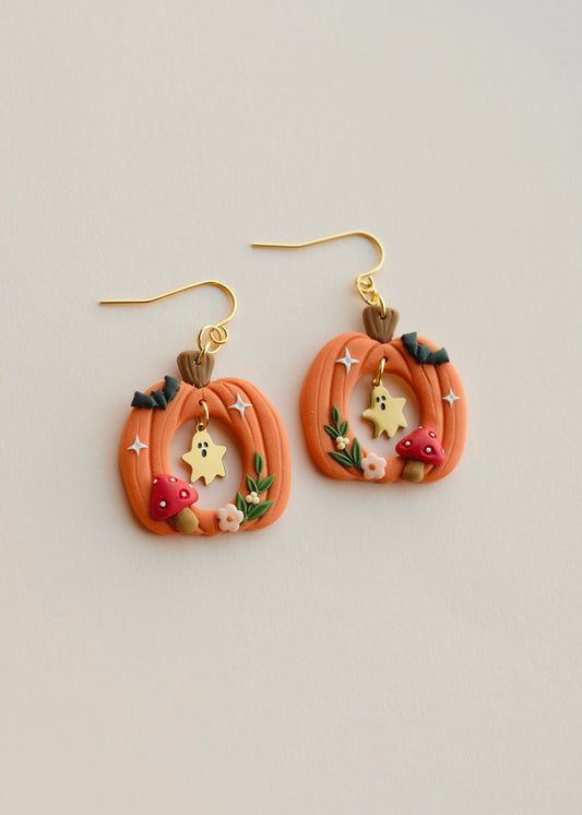 Ghost Pumpkin Earrings ⋆LOW STOCK⋆