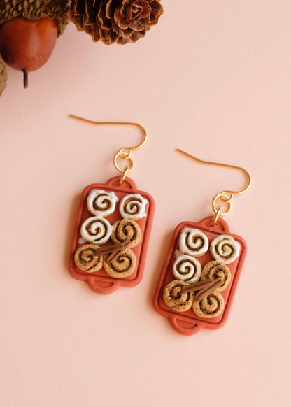 Cinnamon Roll Earrings