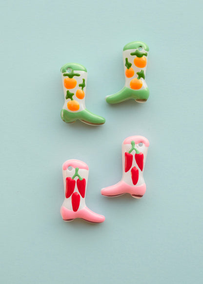 Boot Glass Bead Charms S.H.