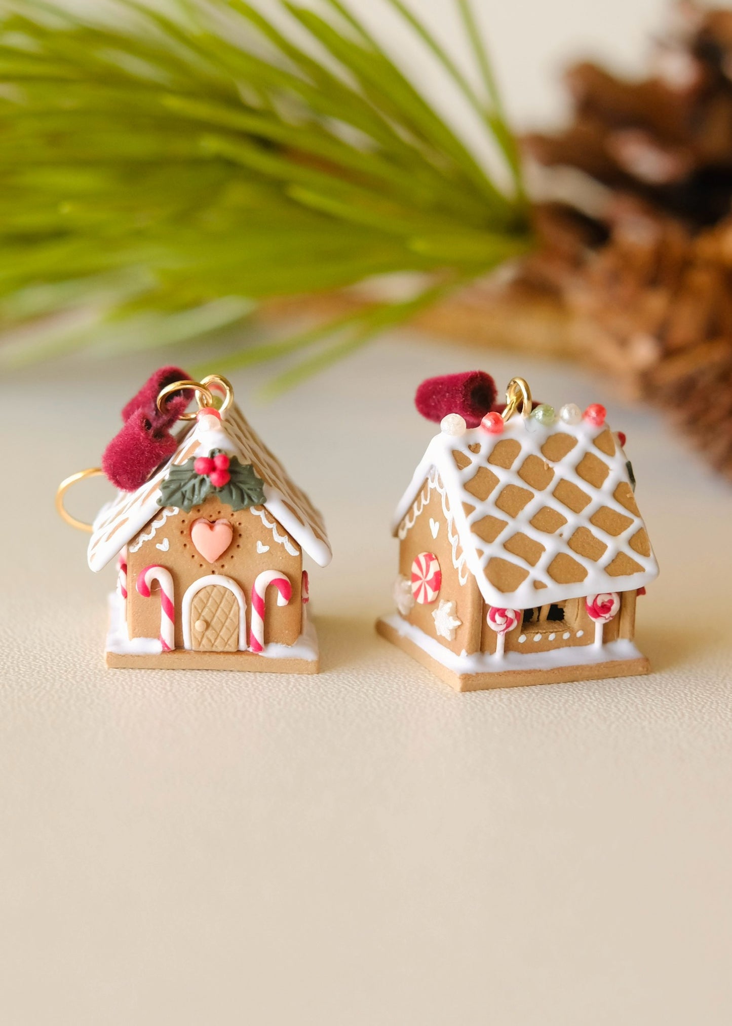 Gingerbread House Earrings