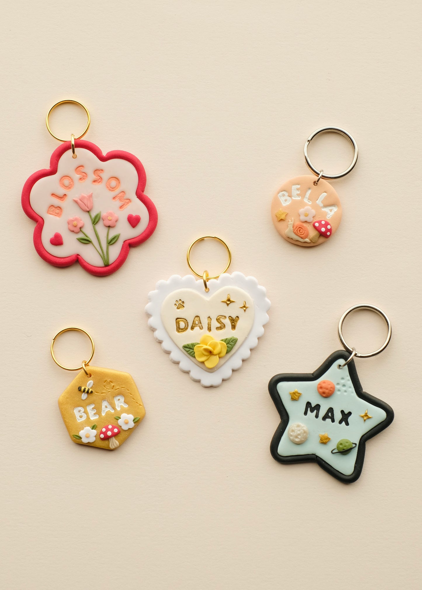 SAMPLE Pet Tag Keychain ⋆LAST ONE⋆