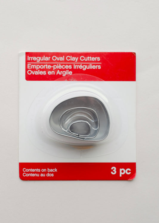 3 pc Irregular Oval Clay Cutters S.H.