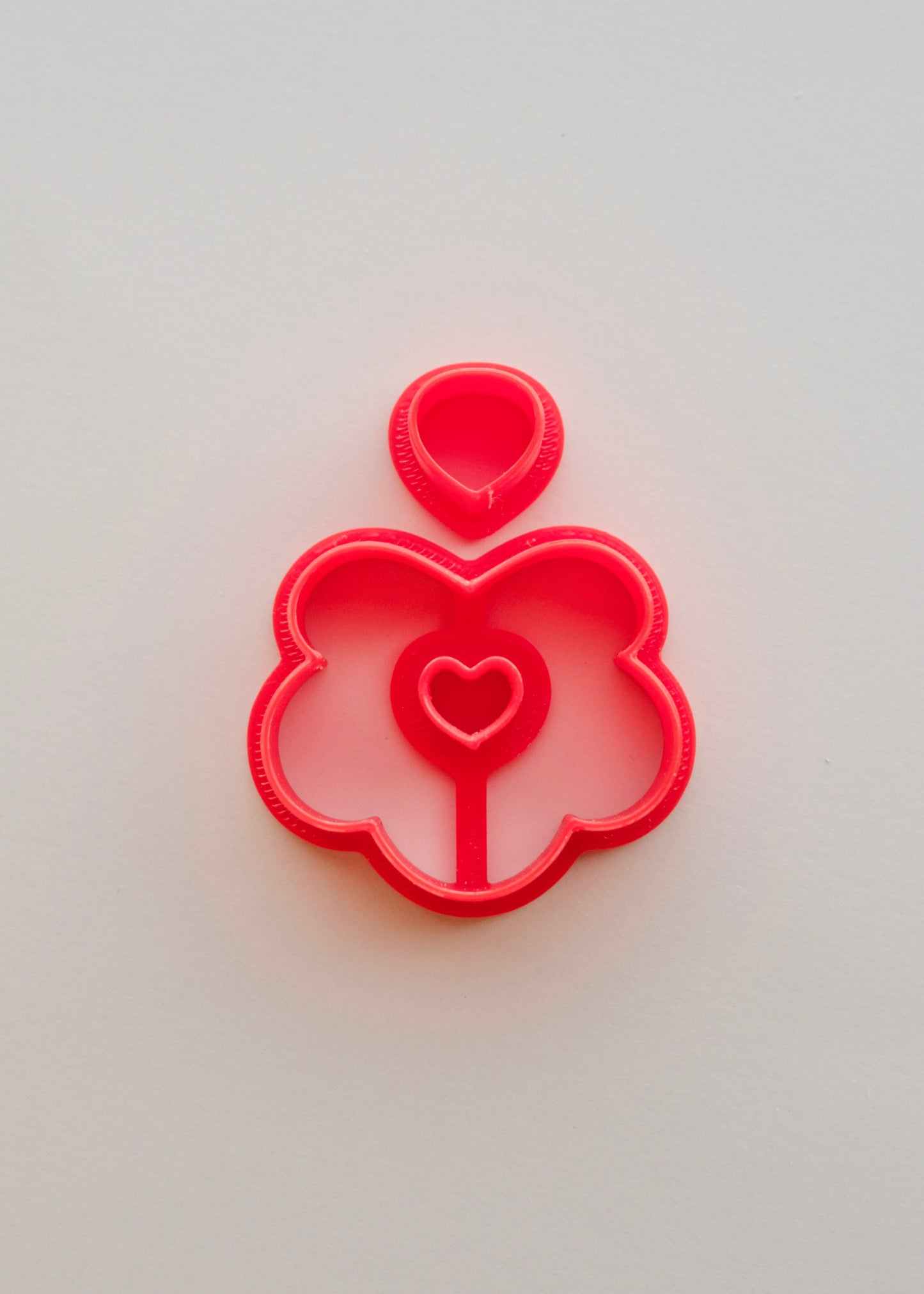 2 pc Scallop Heart Cutout Clay Cutters S.H.