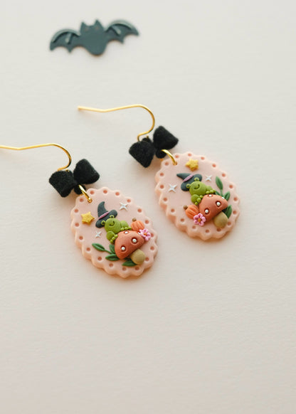 Witchy Frog Earrings