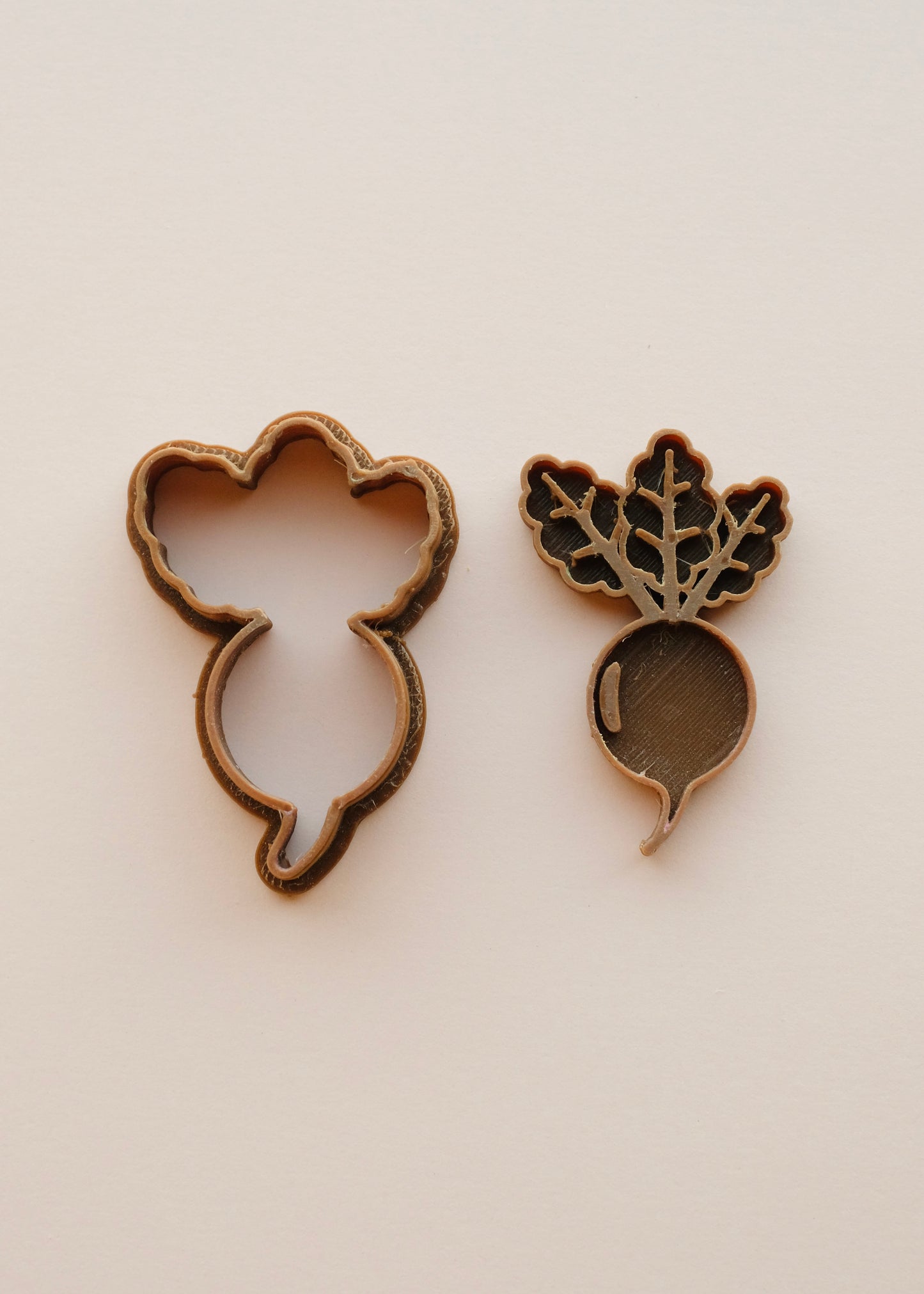 2 pc Turnip Clay Cutter & Stamp S.H.