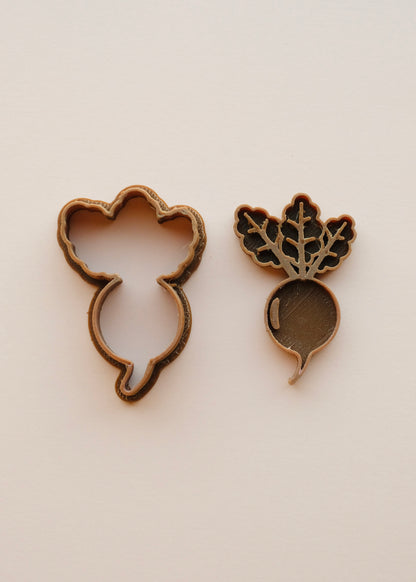 2 pc Turnip Clay Cutter & Stamp S.H.