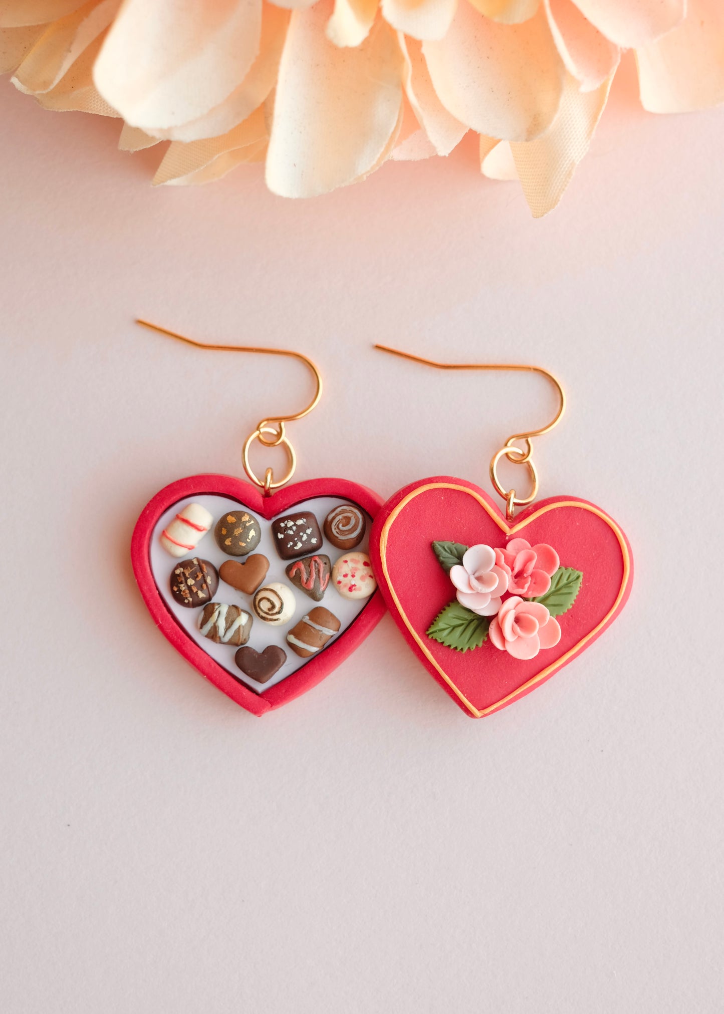 Chocolate Heart Box Earrings