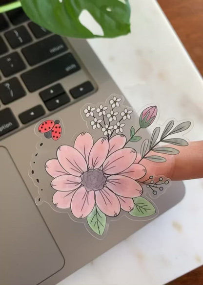 Ladybug Garden Sticker