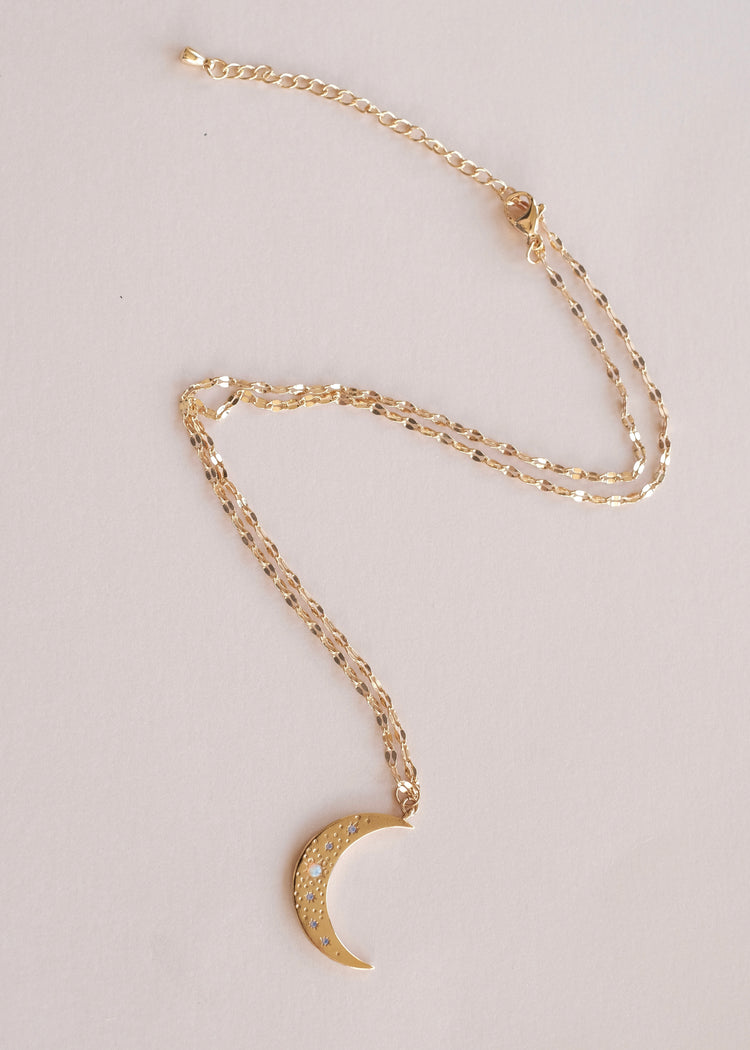 Opal Guiding Moon Necklace