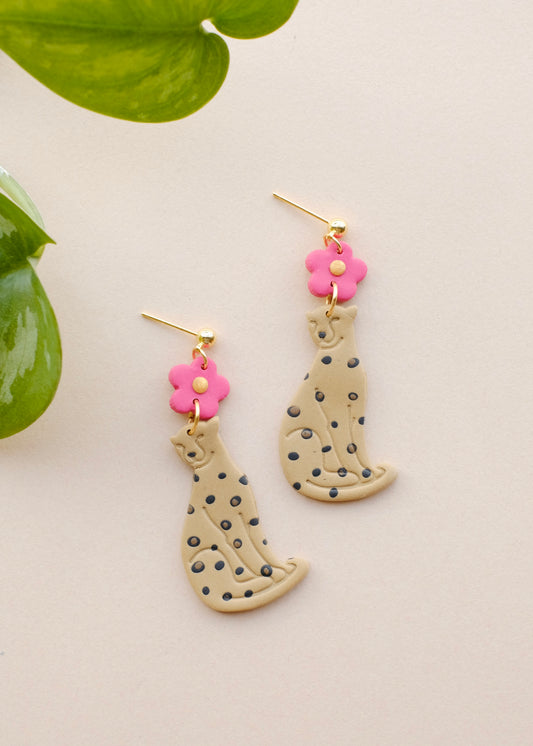 Leopard Blossom Earrings